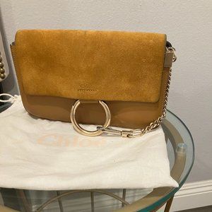 Chloe Faye Small Shoulder Bag, Mustard